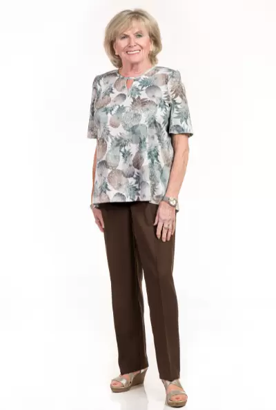 Pantalon Polaire Confortable Sans Fond 7059 – Lilas – Image 4