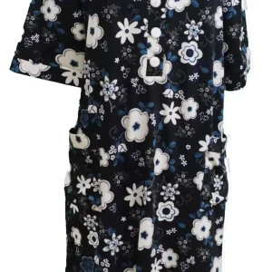 Robe Adaptée à Collet Style 1004 Fleurs blanches