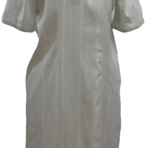 Robe adaptée manches courtes – Couleur ivoire