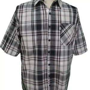 Chemise Adaptée Carreaux 1-5160 Beige/Bourgogne