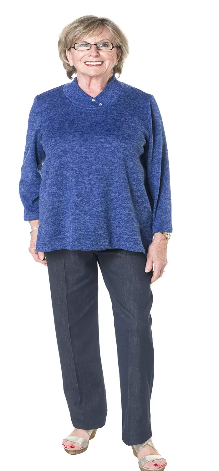 Pantalon Sans-siège Style 7051 Jean Bleu