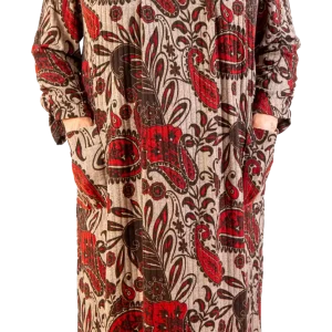 Robe Adaptée 2-4001 Beige et Rouge