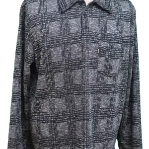 Polo Adapté à Manches Longues Style 2-6189 Charcoal /Noir