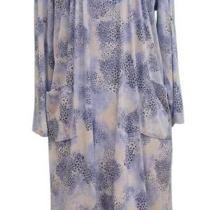 Robe de Nuit Adaptée 2-2298 Léopard Bleu