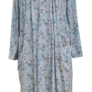Robe de Nuit Adaptée 2-2298 Indigo fleuri