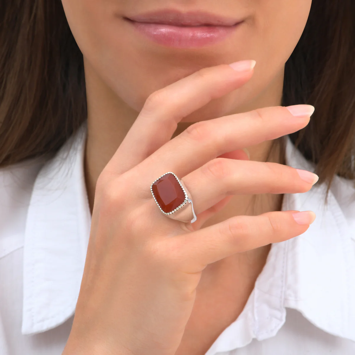 Bague Daya Cornaline – Image 2