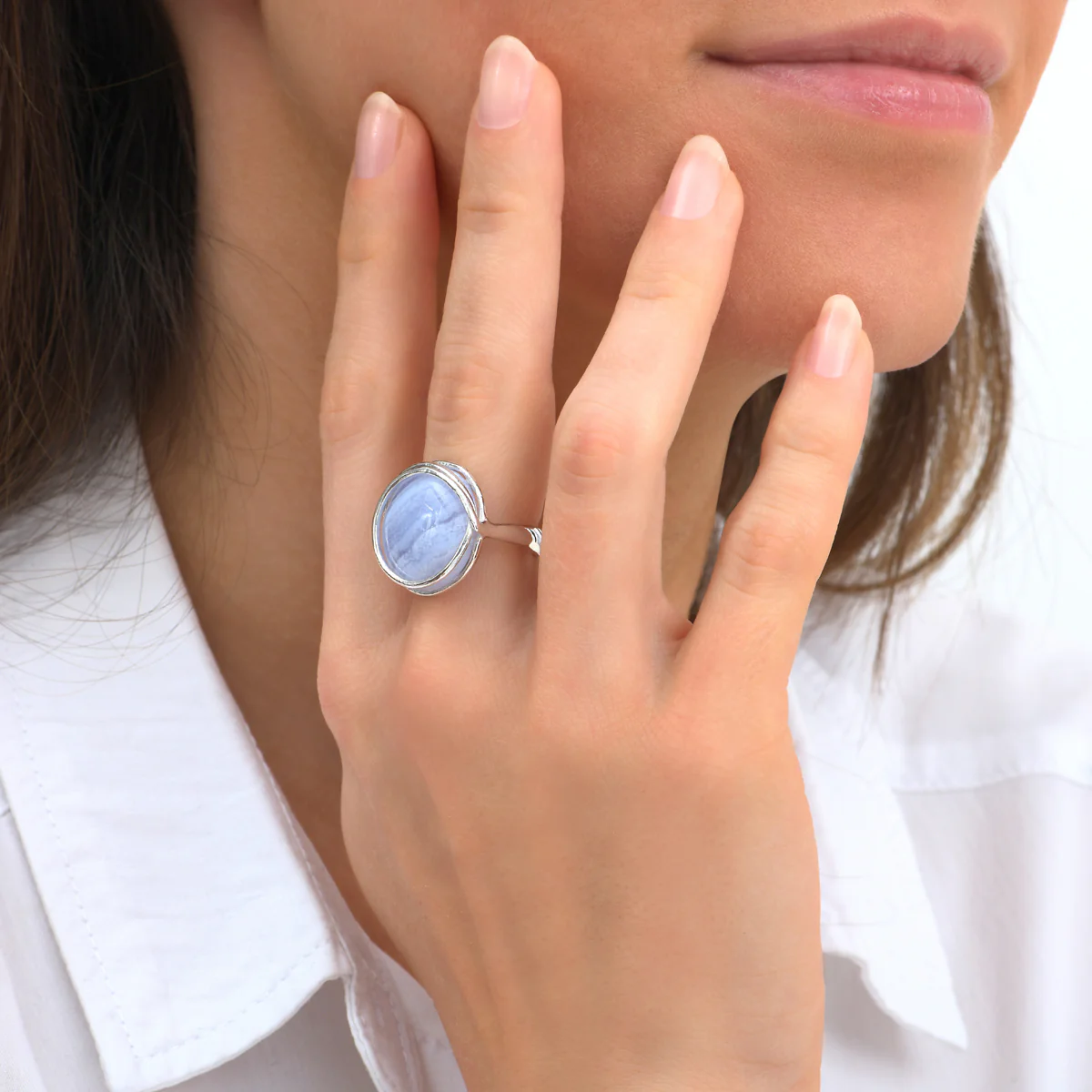 Bague Tourbillon Calcédoine – Image 2