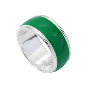 Bague Email Vert Grace