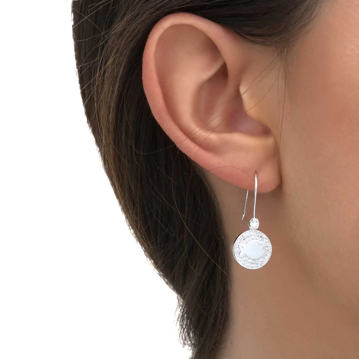 Boucles d'oreilles Diamond Fish – Image 2