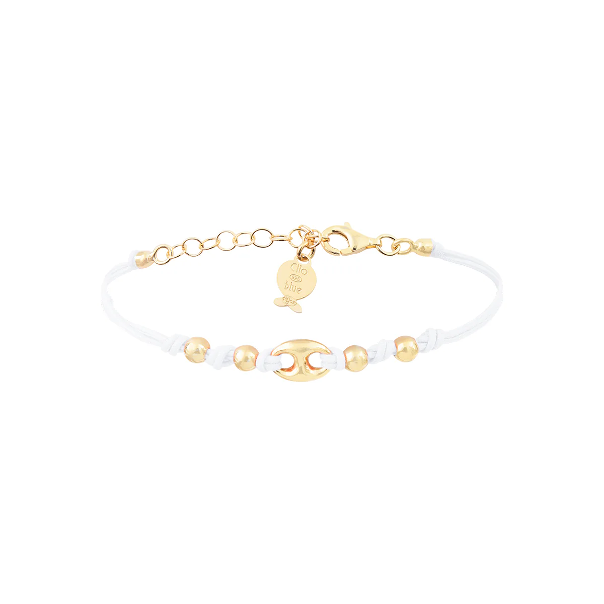 Bracelet Lien Grain de Café Doré – Image 5