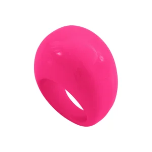 Bague Lara en Lucite rose