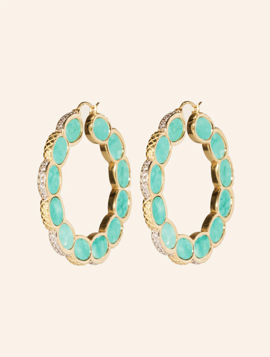 Boucles d'oreilles Amara - Turquoise