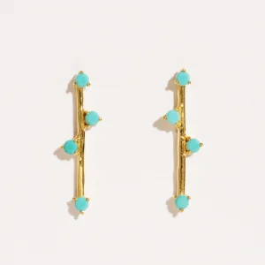 Boucles d'oreilles Delia - Turquoise
