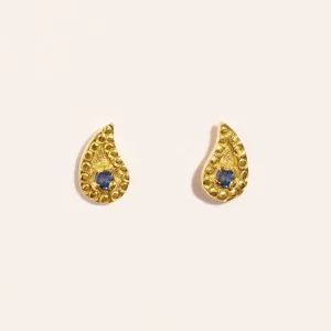 Boucles d'oreilles Livna - Zircons Bleus