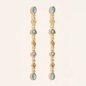 Boucles d'oreilles Macha - Labradorite