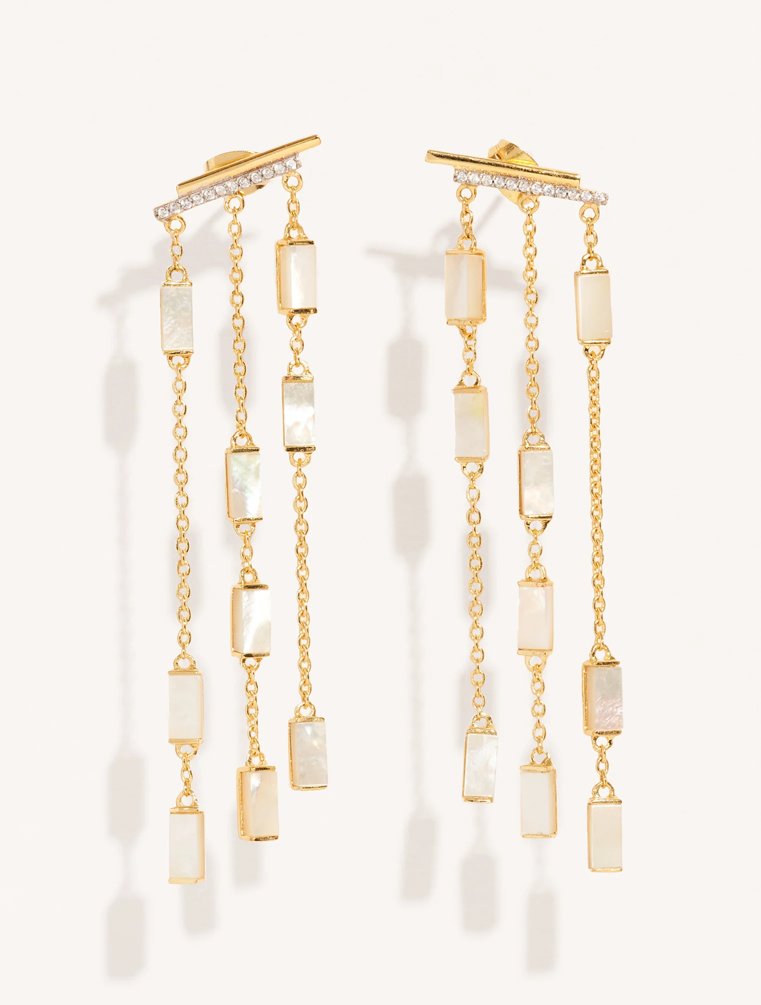 Boucles d'oreilles Mara - Nacre