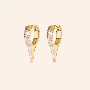 Boucles d'oreilles Ranee - Blanc