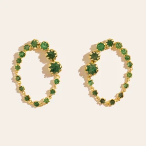 Boucles d'oreilles Rive D'or - Aventurine