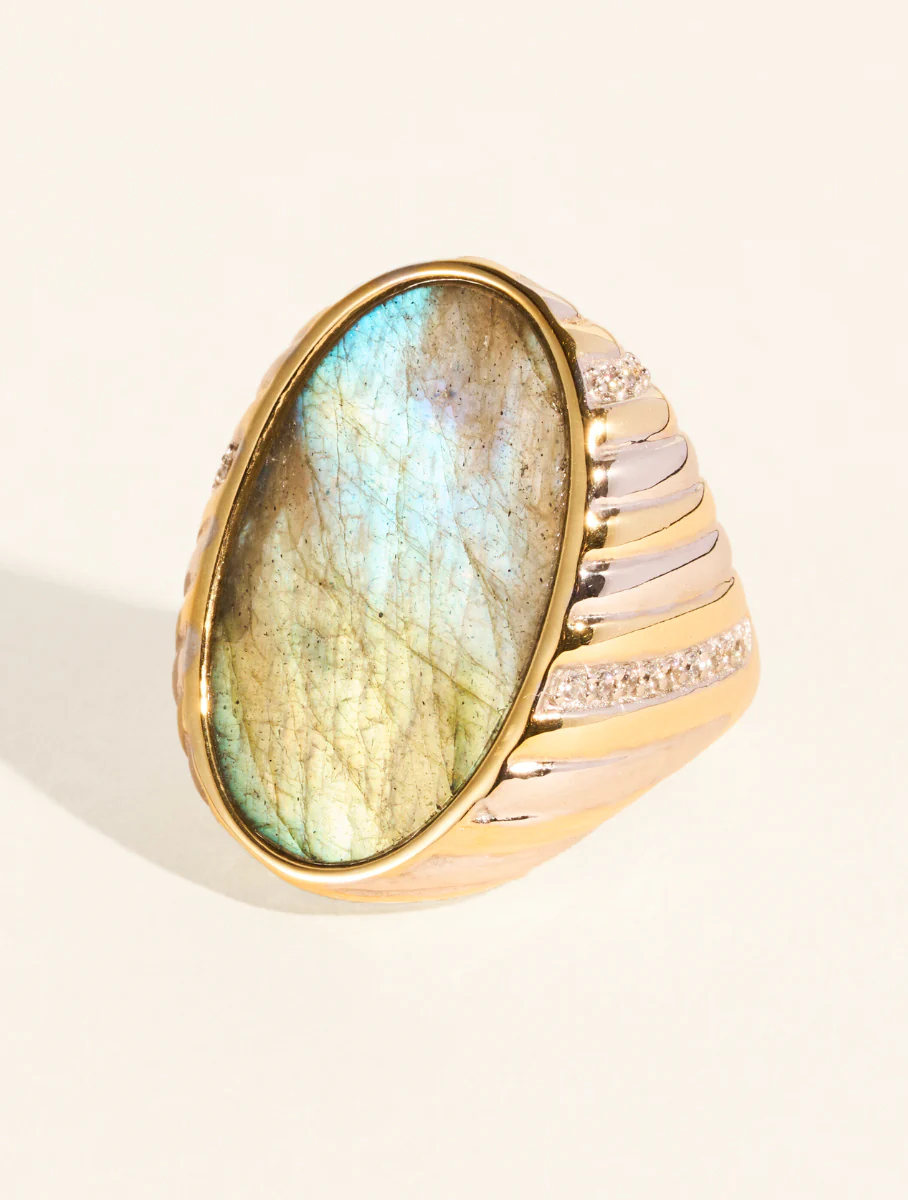 Bague Amara - Labradorite