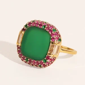 Bague Idylle - Onyx Vert
