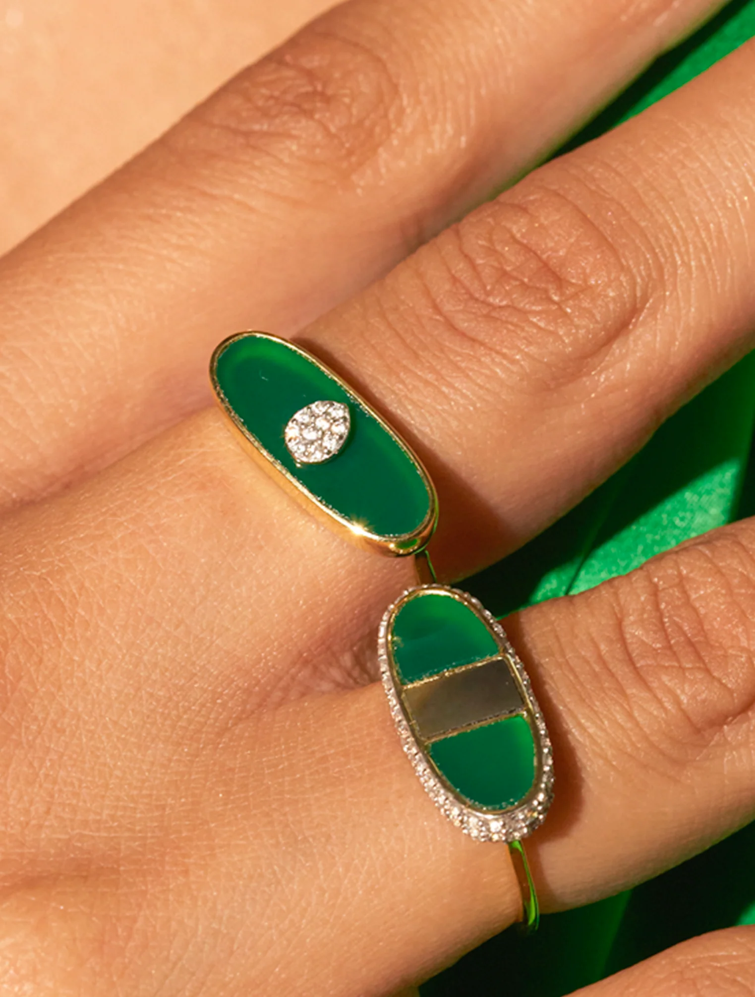 Bague Izy 2 - Onyx Vert – Image 3