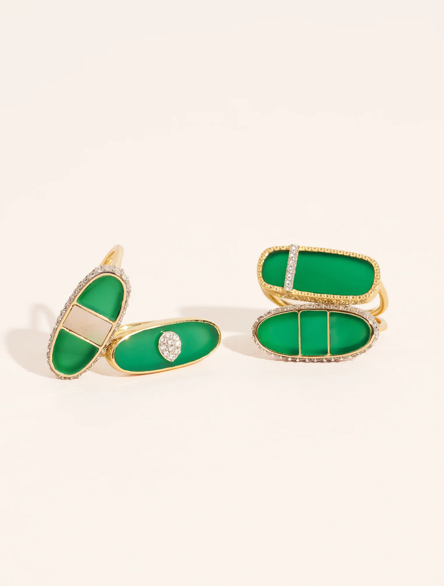 Bague Izy 3 - Onyx Vert – Image 3