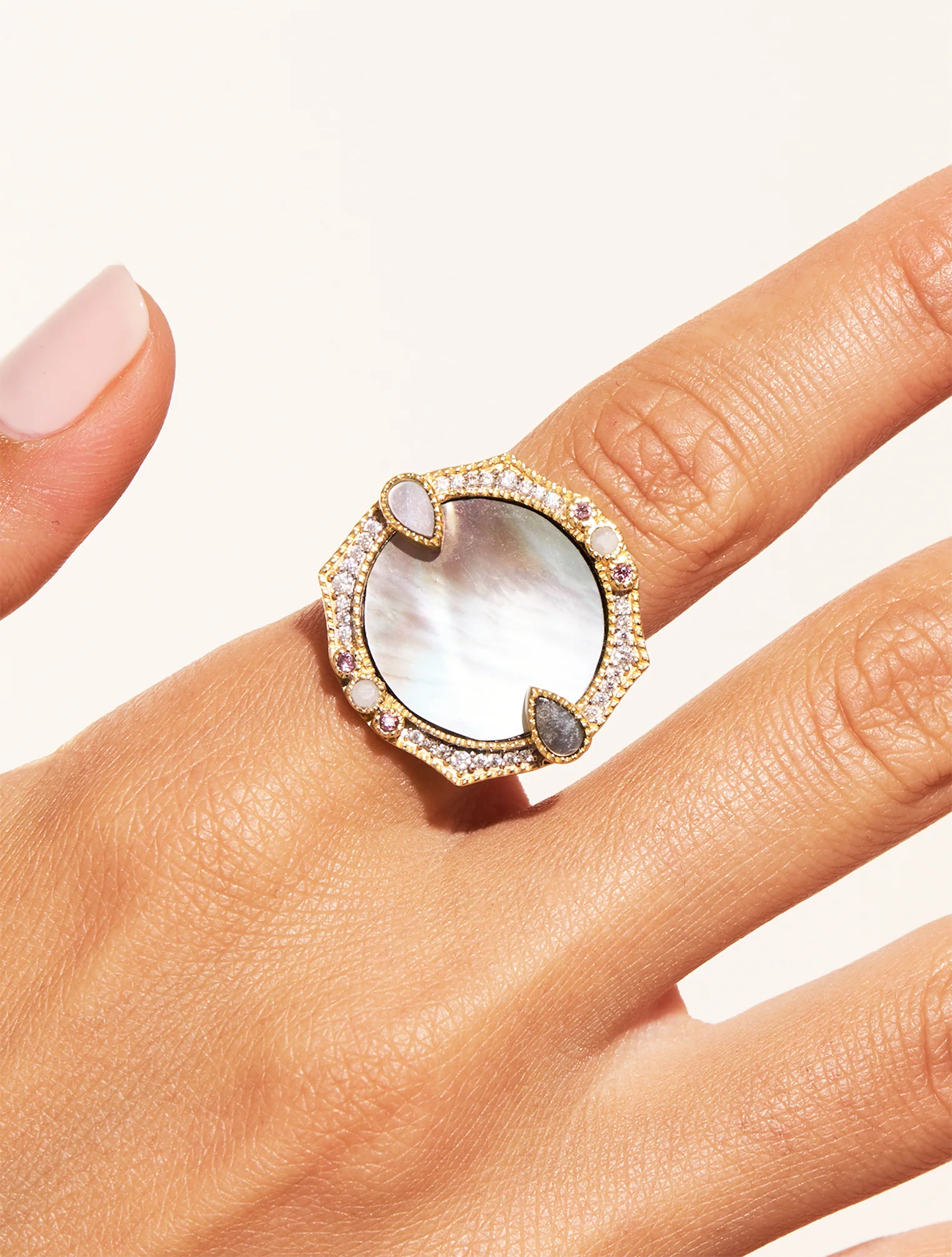 Bague Janih - Nacre Grise – Image 2