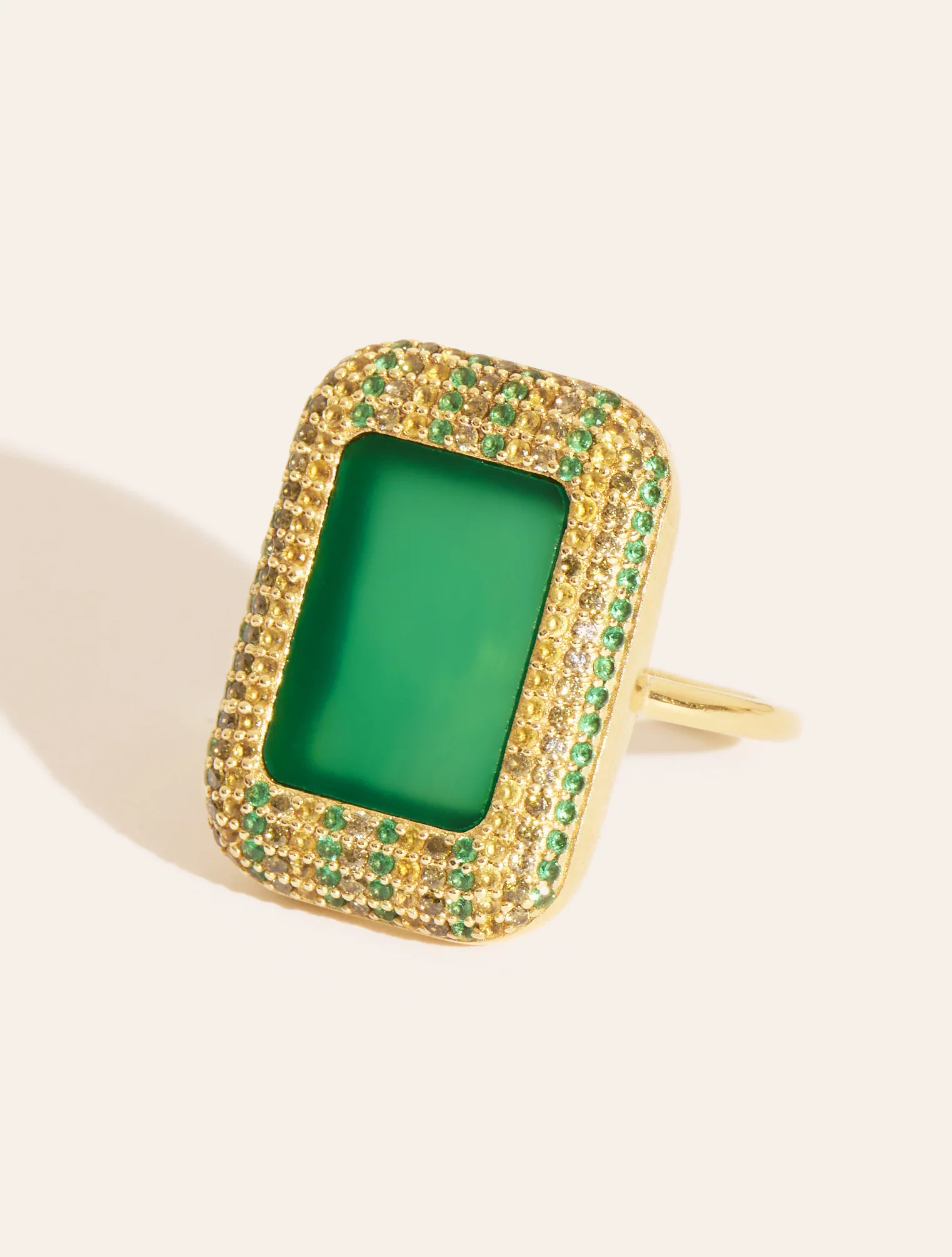 Bague Karma - Onyx Vert