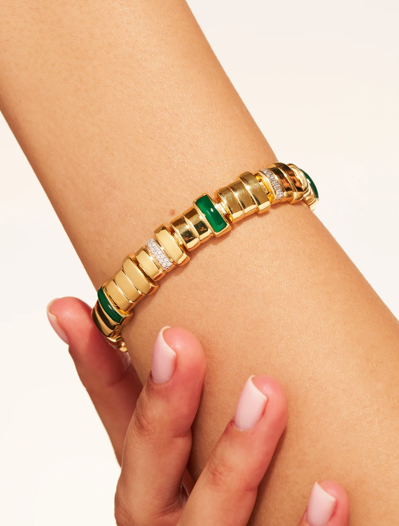 Bracelet Empreinte - Onyx vert – Image 3