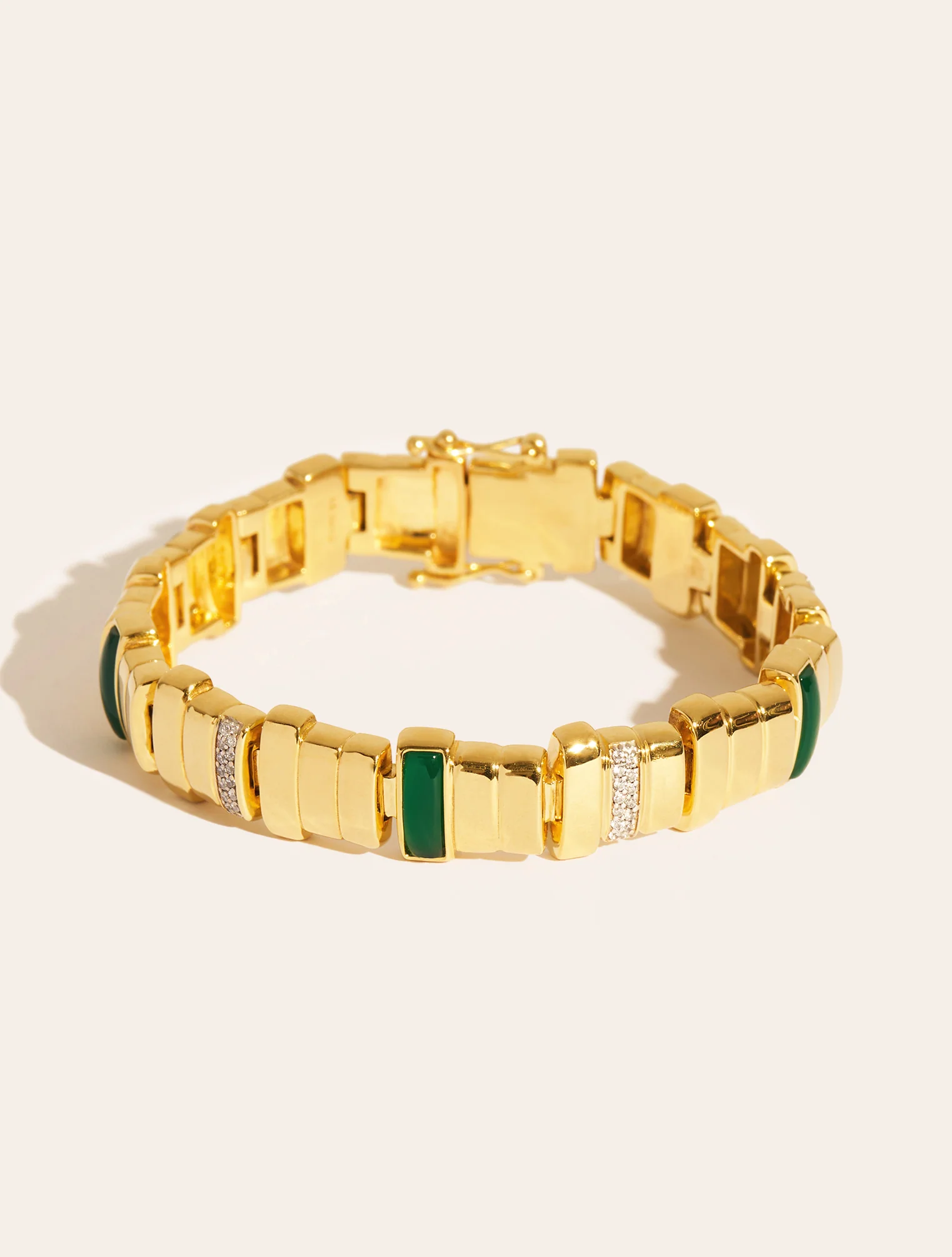 Bracelet Empreinte - Onyx vert