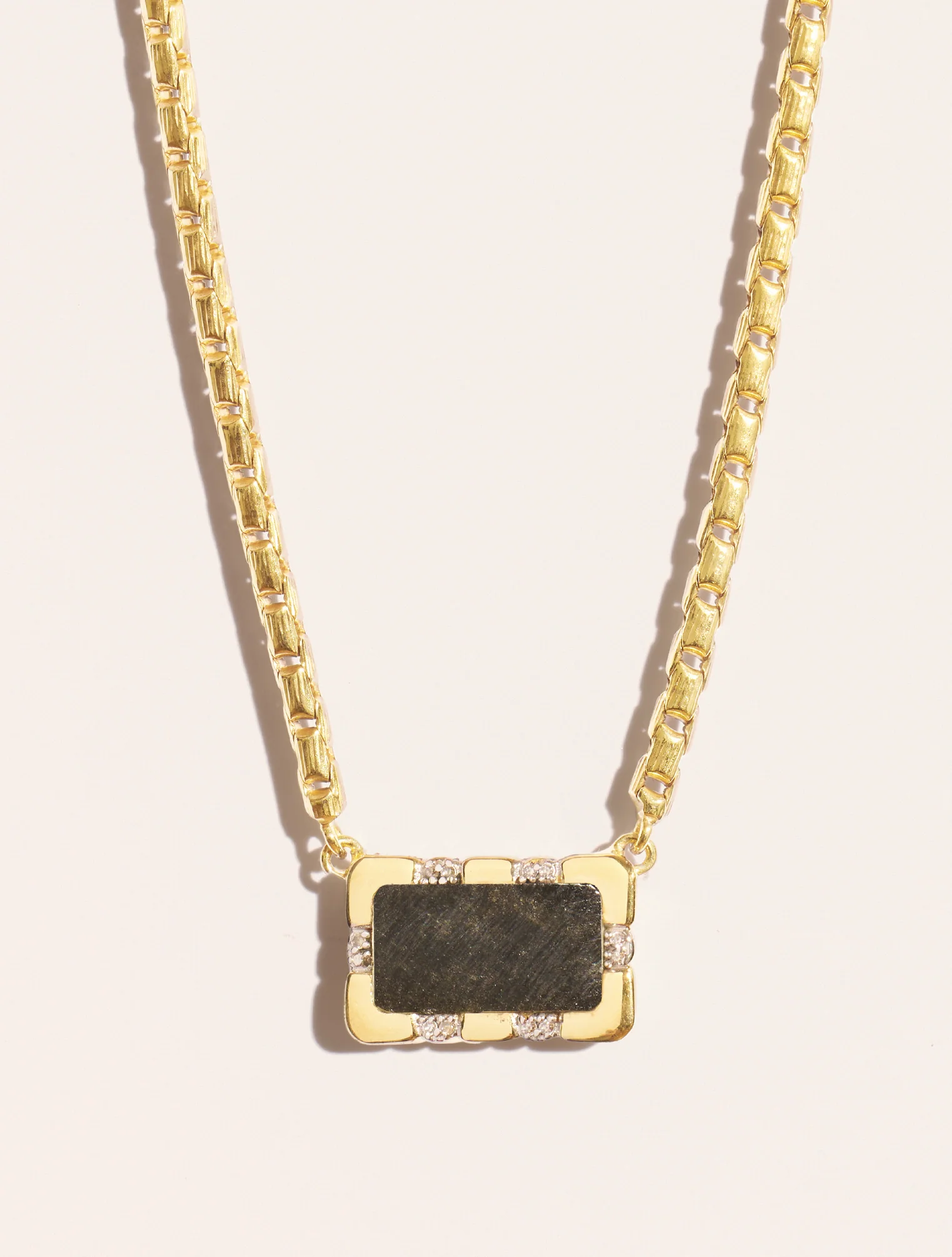 Collier Bianca - Obsidienne dorée