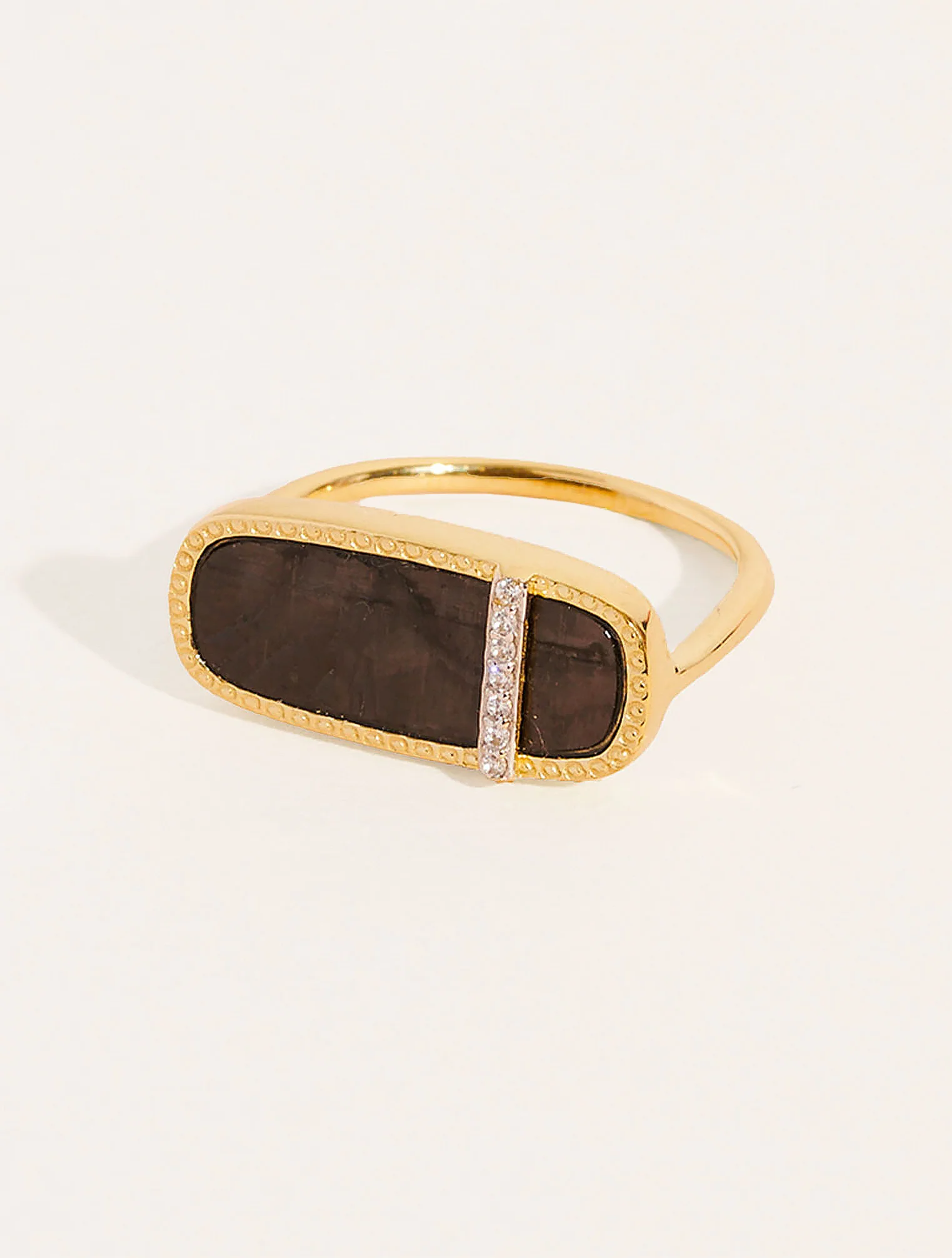 Bague Izy 3 - Onyx Texturé