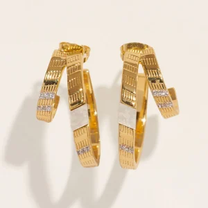 Boucles d'oreilles Dona - Nacre