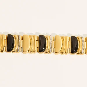 Bracelet Seema - Onyx Texturé