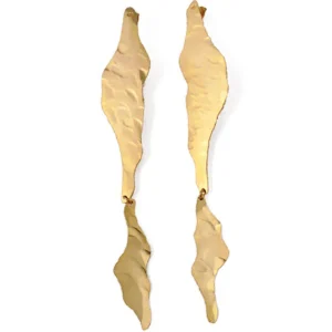 Boucles d'oreilles El deseo géantes dorée or fin - Eloïse Fiorentino
