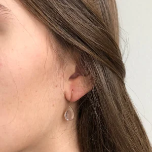 Boucles d'oreilles en quartz - BlueJain