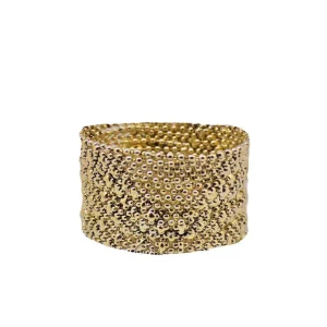 Bracelet en maille métal or - Editions LESSisRARE Bijoux