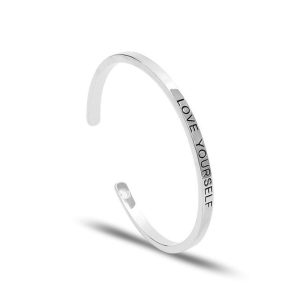 Bracelet manchette argent femme