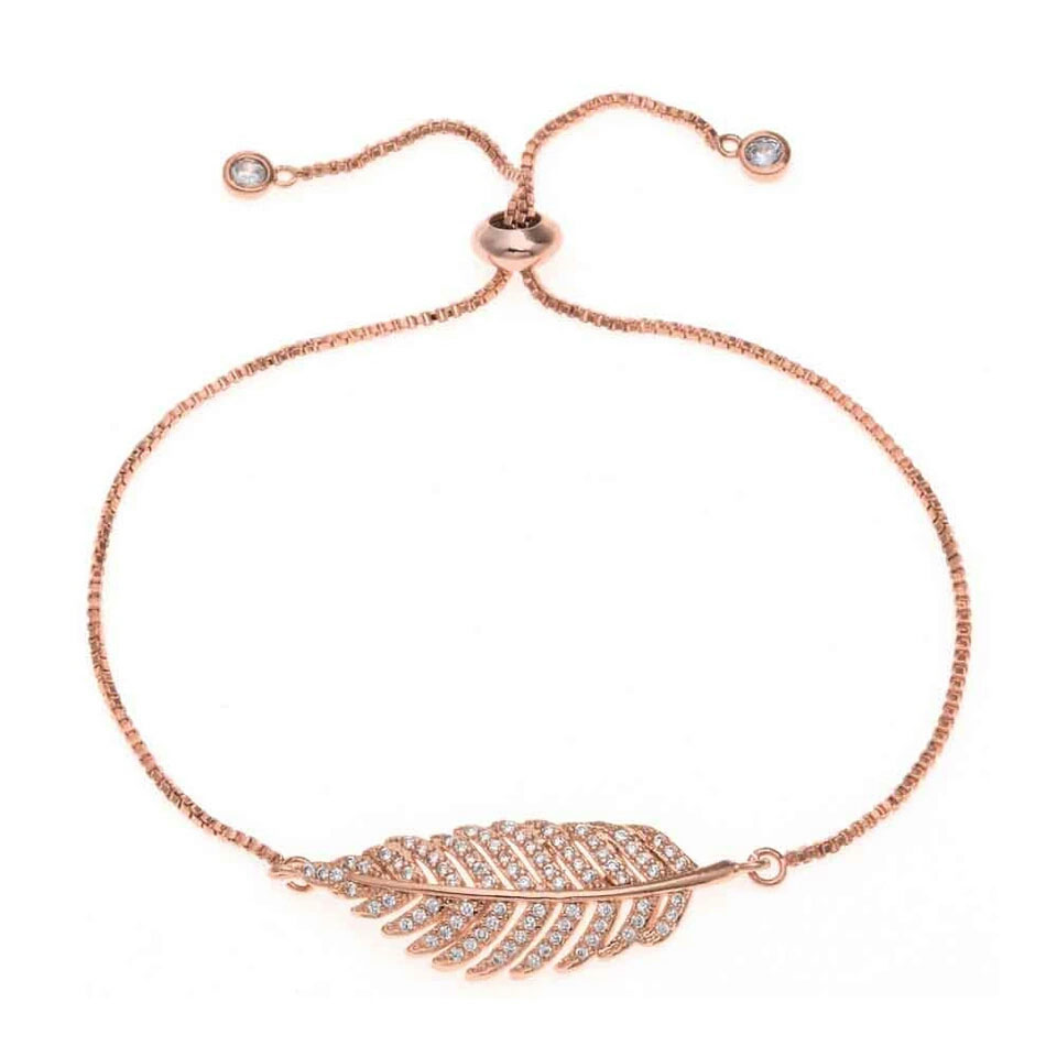 Bracelet mariage feuille Swarovski 2024