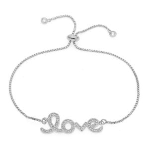 Bracelet mariage love cristal Swarovski