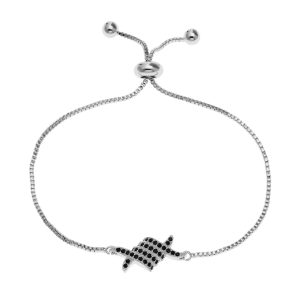 Bracelet mariage swarovski noir