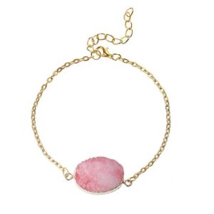 Bracelet femme pierre rose