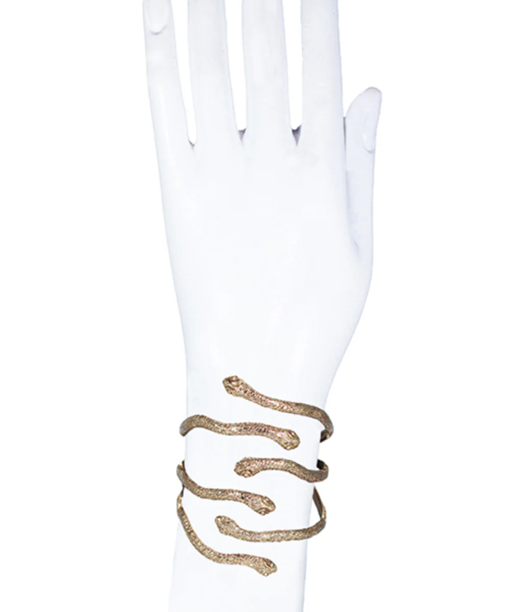 Bracelet 6 serpents en bronze - Bernard Delettrez – Image 4