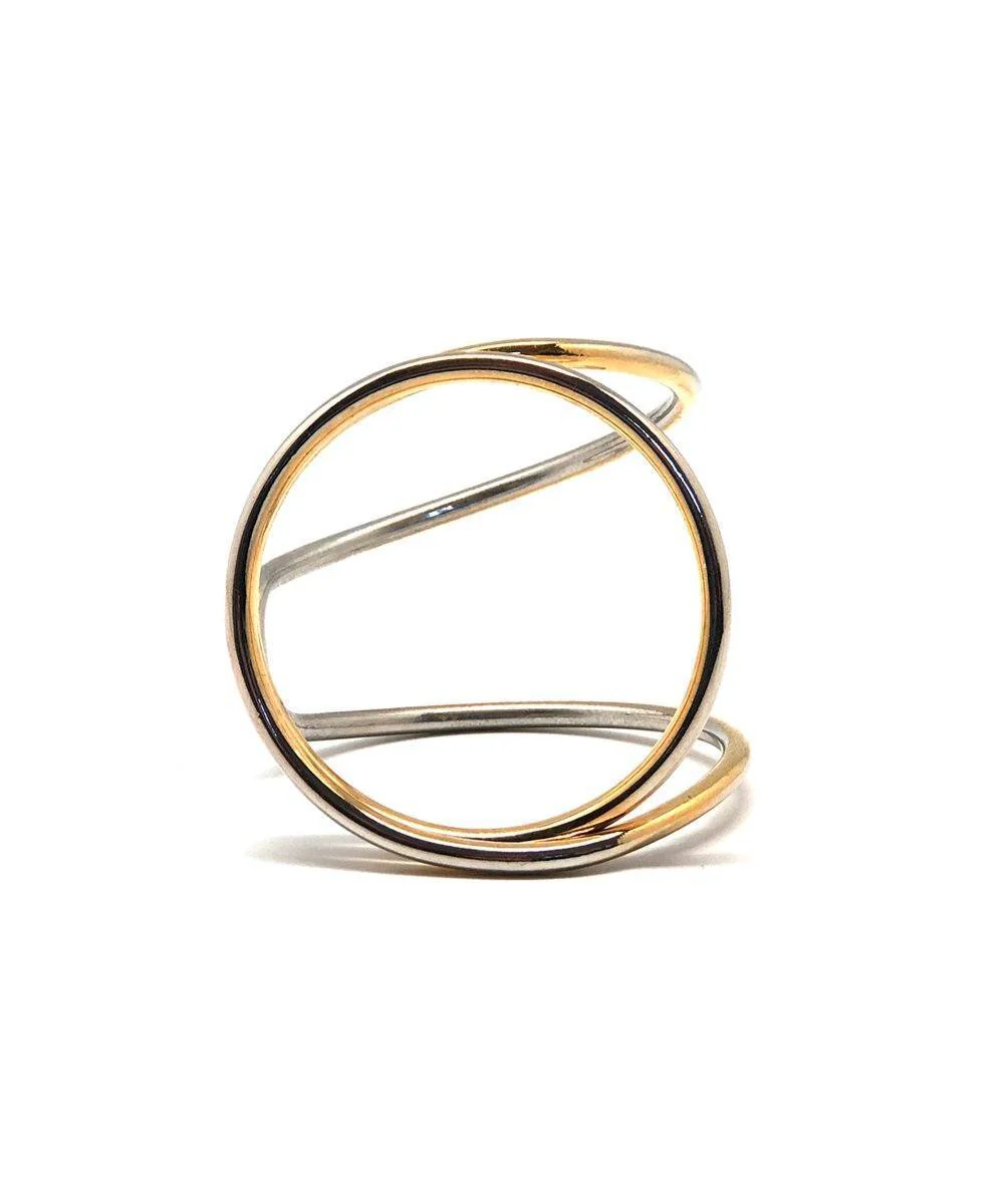 Bracelet manchette cercle - Editions LESSisRARE Bijoux