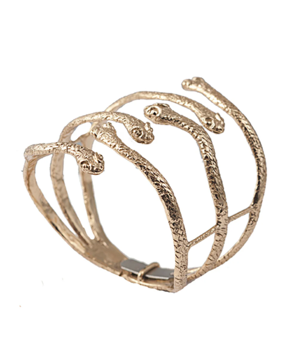 Bracelet 6 serpents en bronze - Bernard Delettrez