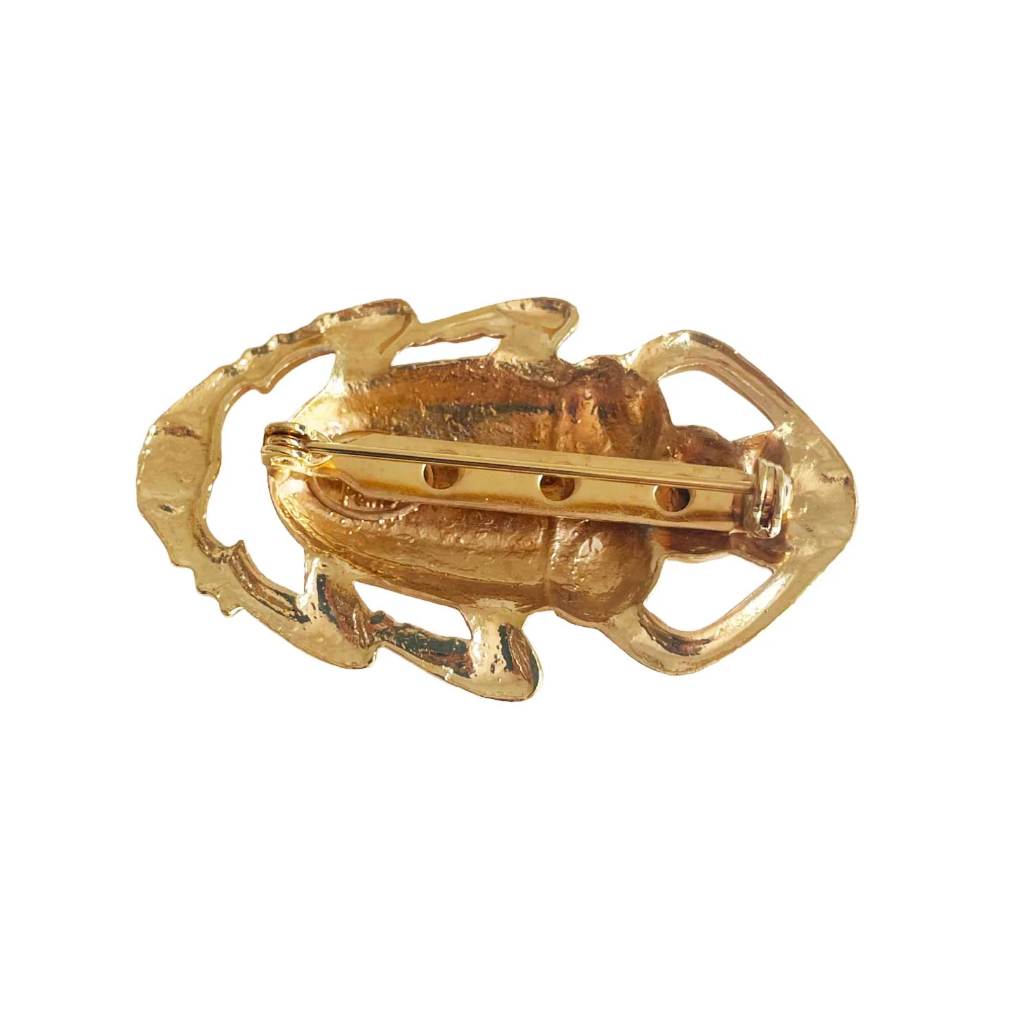 Broche Scarabée Oscar Dorée – Image 2