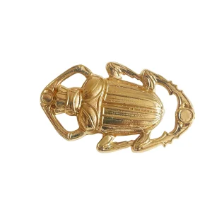 Broche Scarabée Oscar Dorée