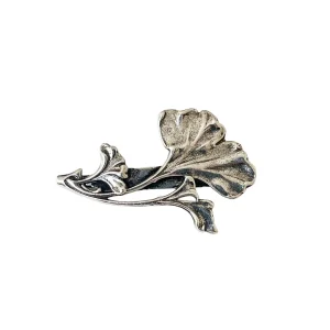 Broche Petit Ginkgo Argentée