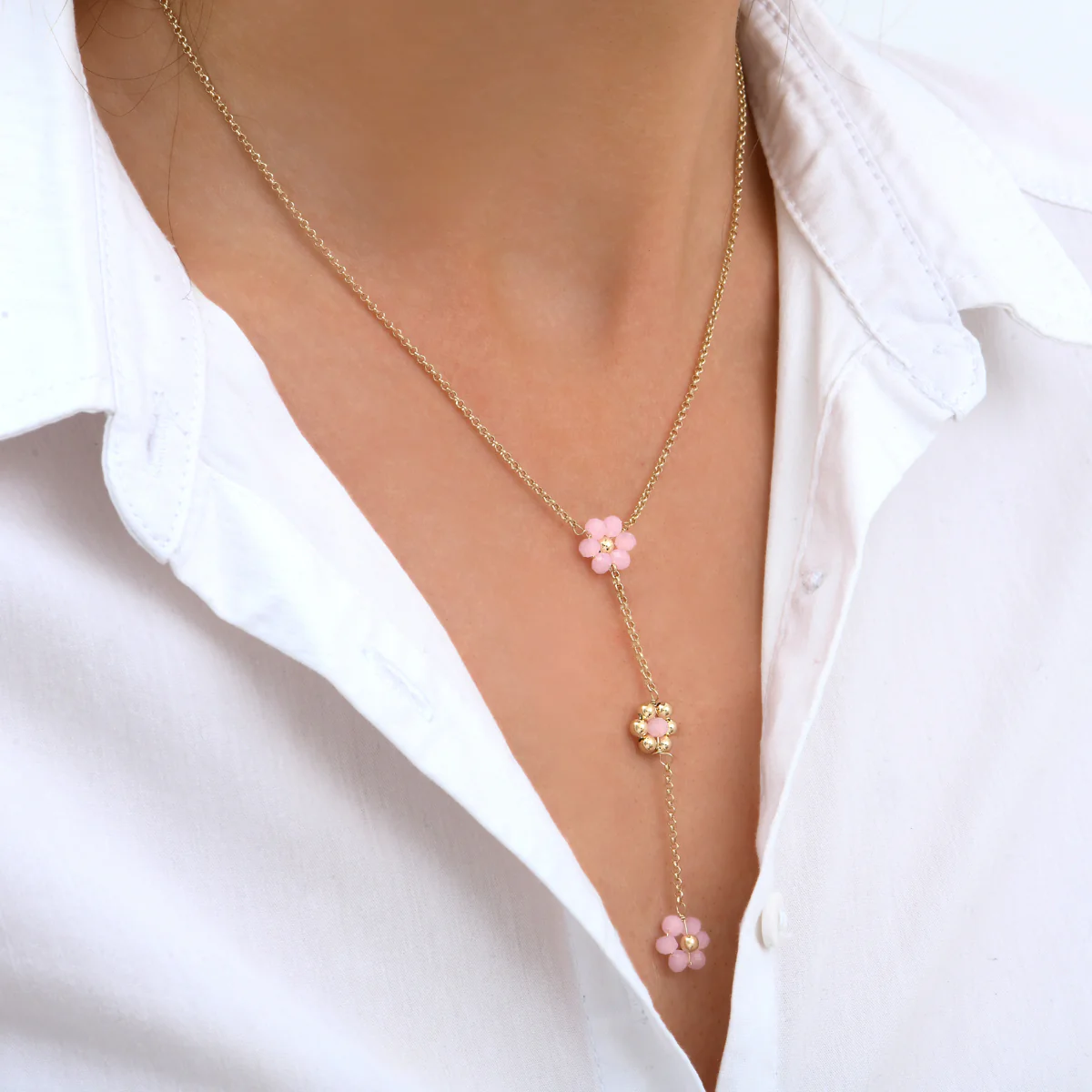 Collier Y Lilia Doré – Image 2