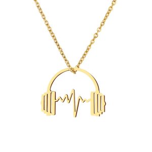 Collier fantaisie femme- pendentif musique